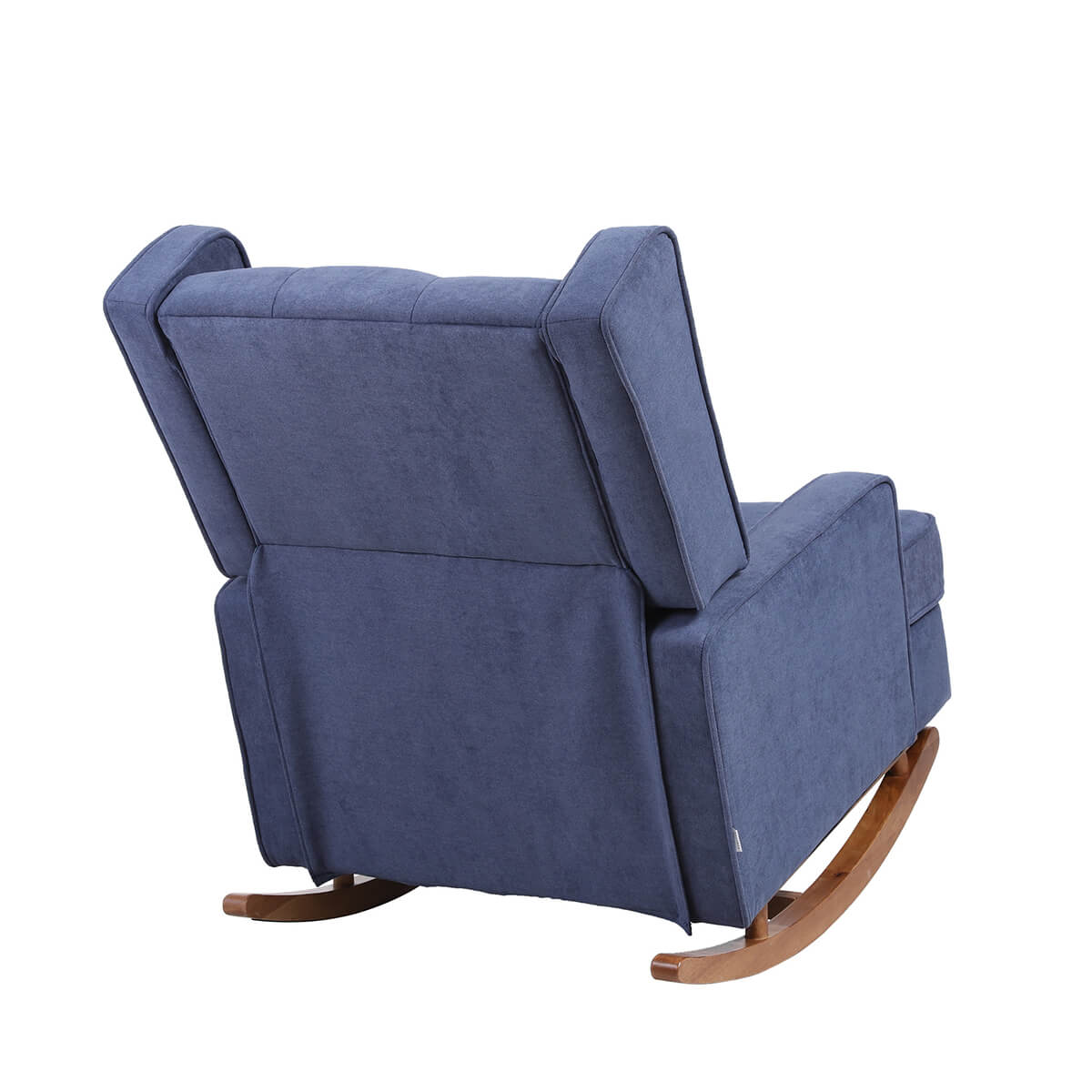 Mid Century Rocking Chair with 2 Alternative legs Accent Chair, Blue