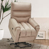 Homrest Electric Power Lift Recliner Chair Recliner Sofa for Elderly, Microfiber Recliner Chair with Heated Vibration Massage, 2 Side Pockets and USB Ports, Beige