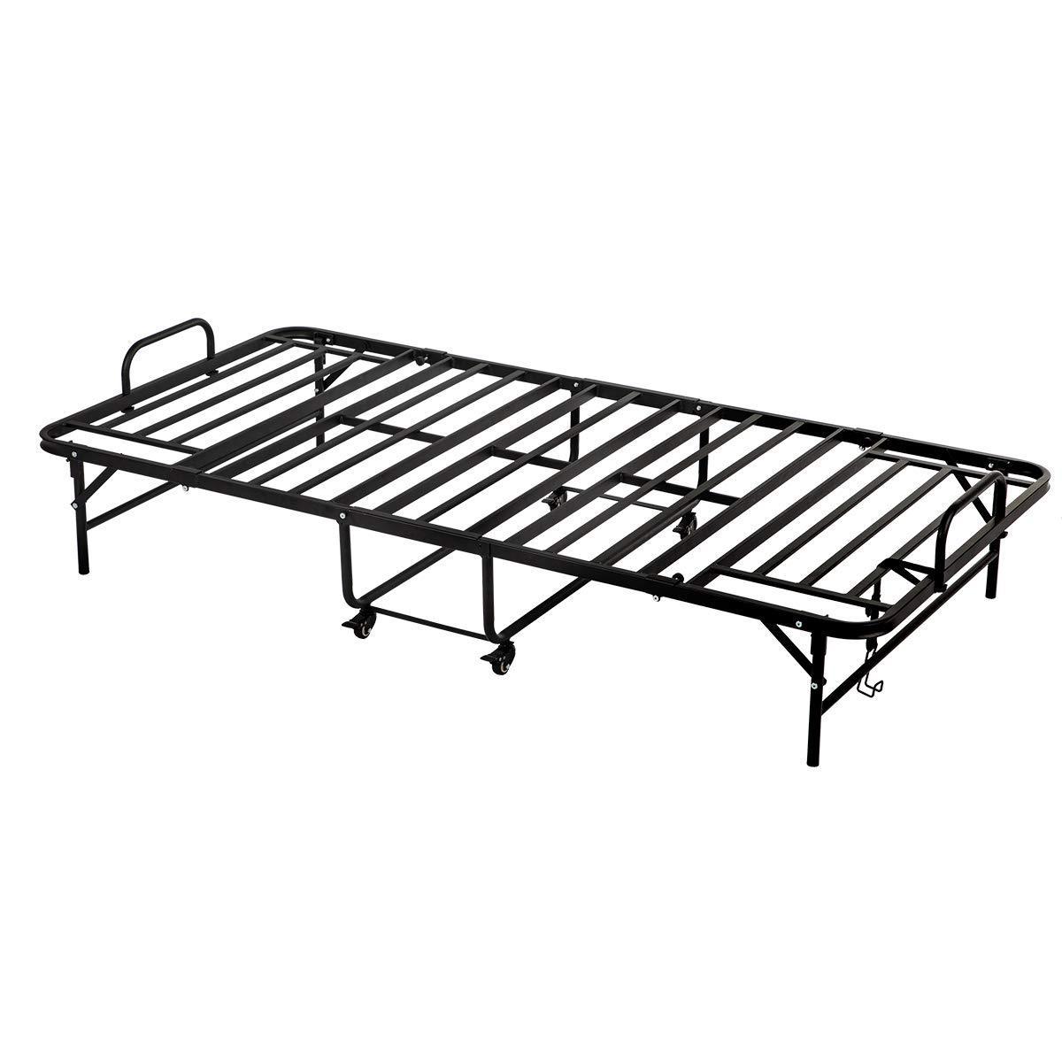 Homrest Portable Folding Bed with 5 Inch Memory Foam Mattress