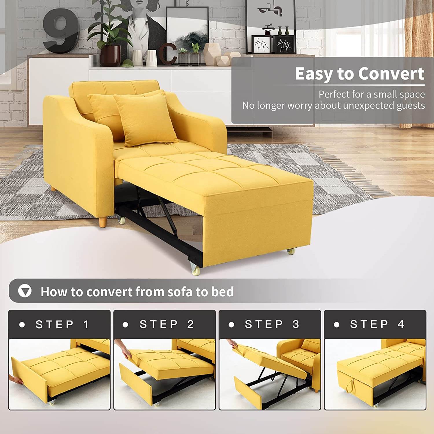 Homrest living room sofa bed