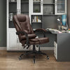 Homrest Ergonomic Office Chair, High-Back Computer Desk Chair with Heated Massage & Lumbar Support, Brown (Without Footrest)