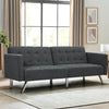 Homrest convertible sofa bed for living room, dark gray