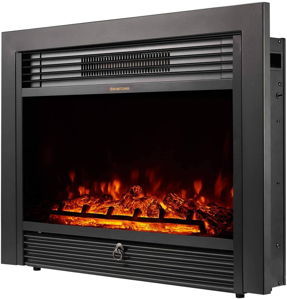 Homrest 28.5" Electric Fireplace Insert with 3 Color Flames, Fireplace Heater with Remote Control and Timer, 750w-1500W,Classic Style