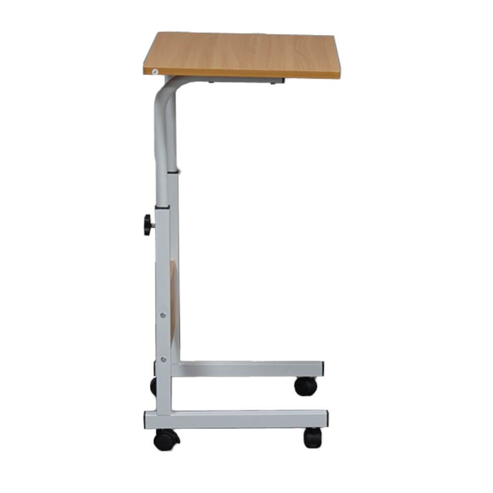 Movable Workstation Computer Side Table Laptop Holder Wood S