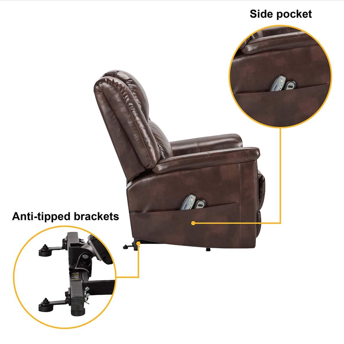 Power Lift Chair Luxury Brown - BOX B