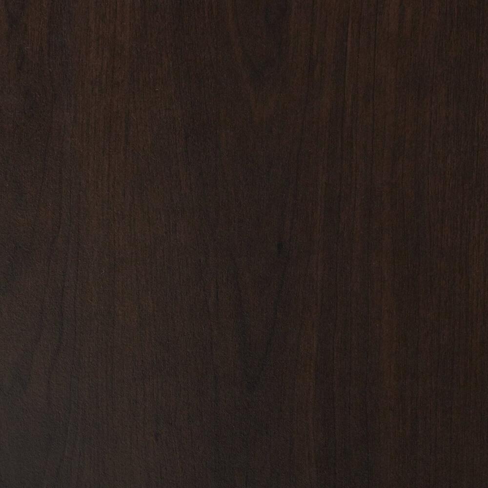 L-Shaped Computer Desk with Two-layer Bookshelves Dark Brown
