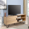 Homrest Modern TV Stand Wood TV Console Cabinet with 2 Storage Shelves and Hairpin Legs