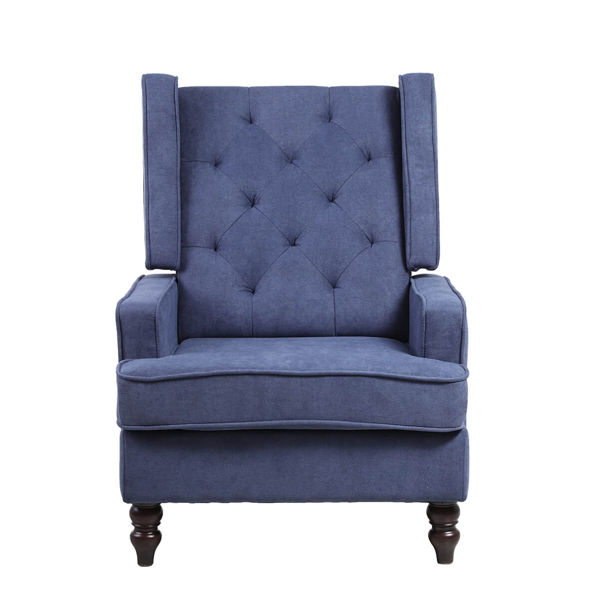 Mid Century Rocking Chair with 2 Alternative legs Accent Chair, Blue
