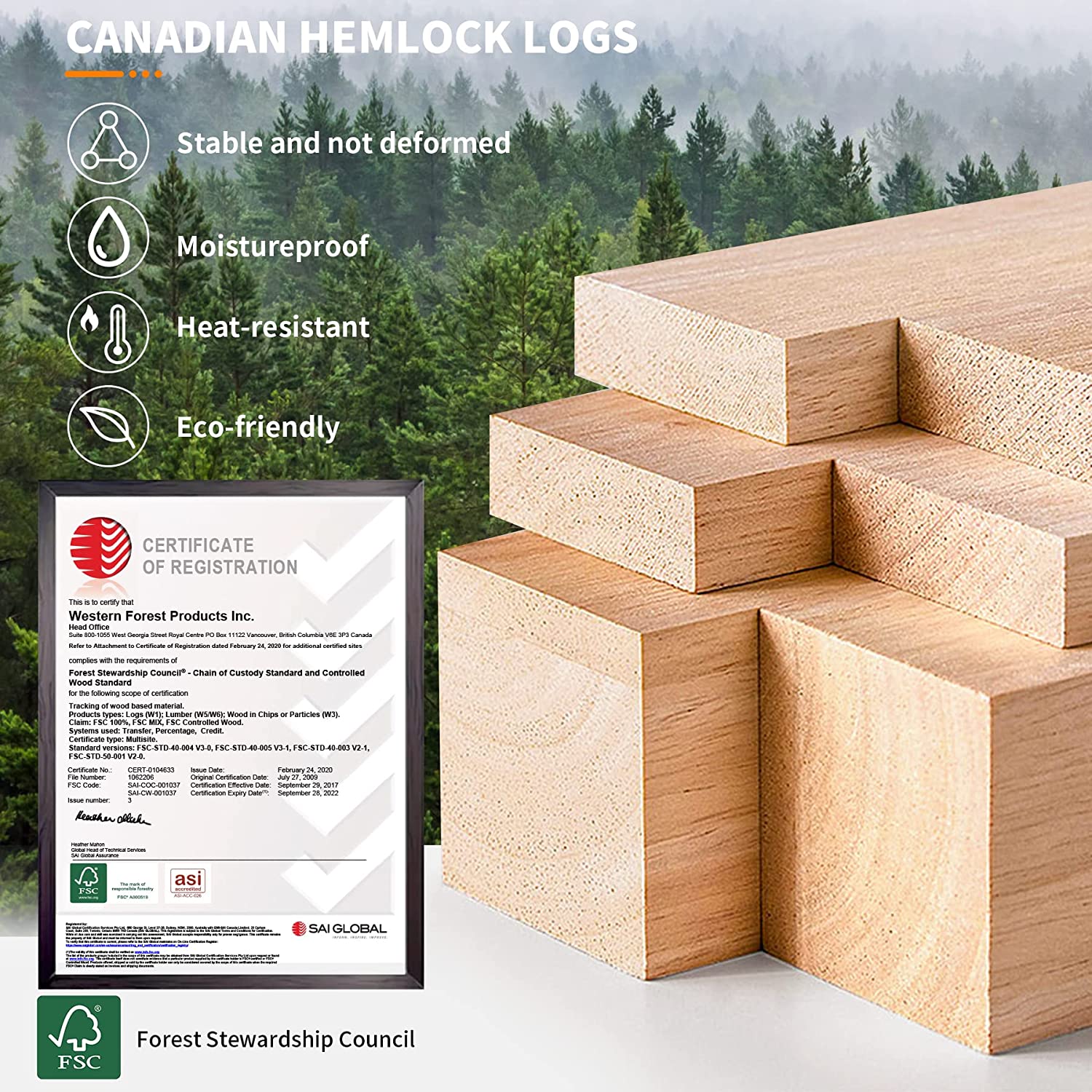 Homrest 1-2 Person Infrared Sauna 15 Minutes Pre-Warm up Far for Home with 7 Colors Chromo Therapy Lighting and Full View Tempered Glass(Canda Hemlock Wooden)