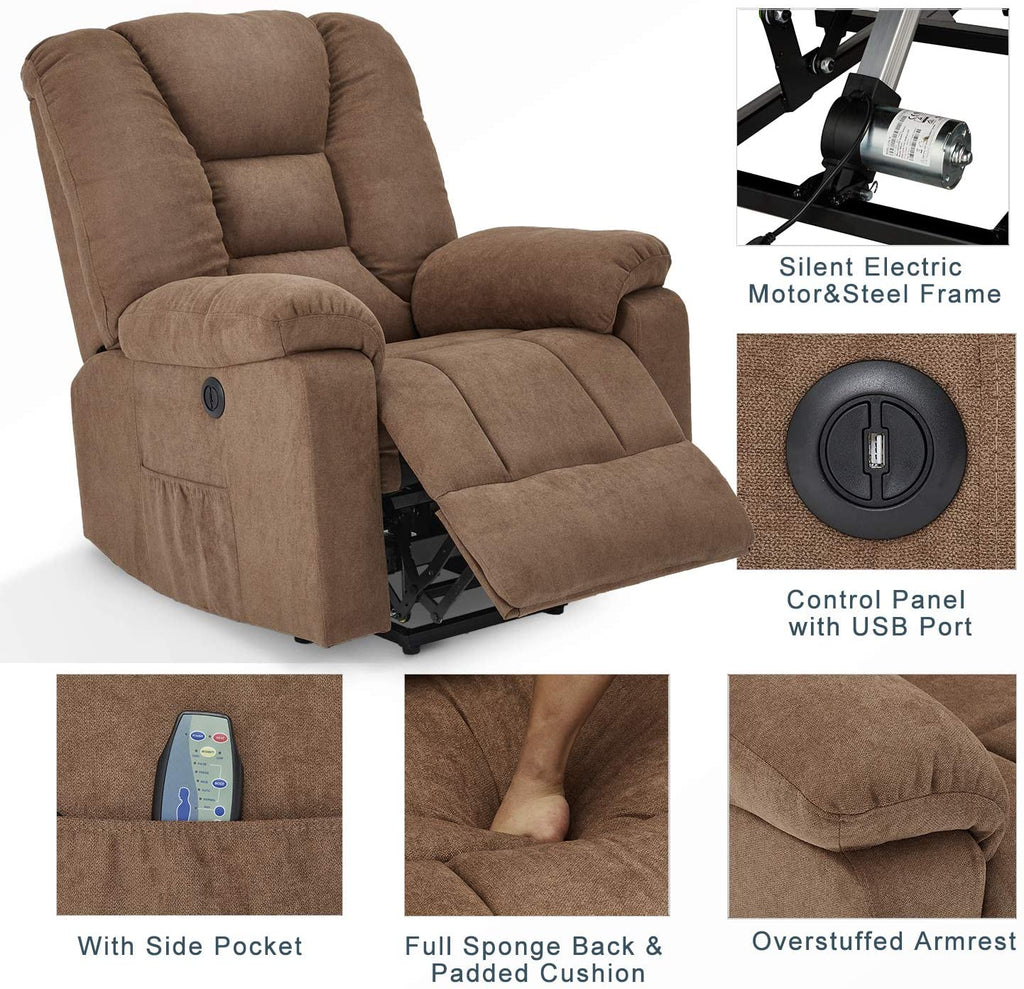 Power Lift Recliner Chair With Heated Vibration Massage 1629