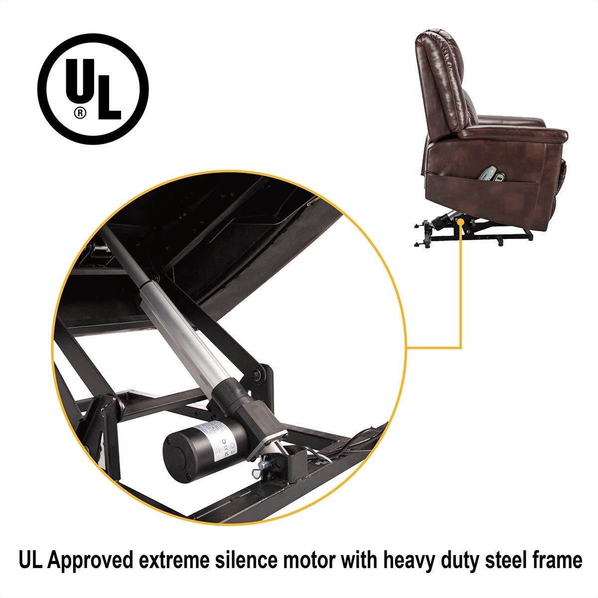 Power Lift Chair Luxury Brown - BOX B