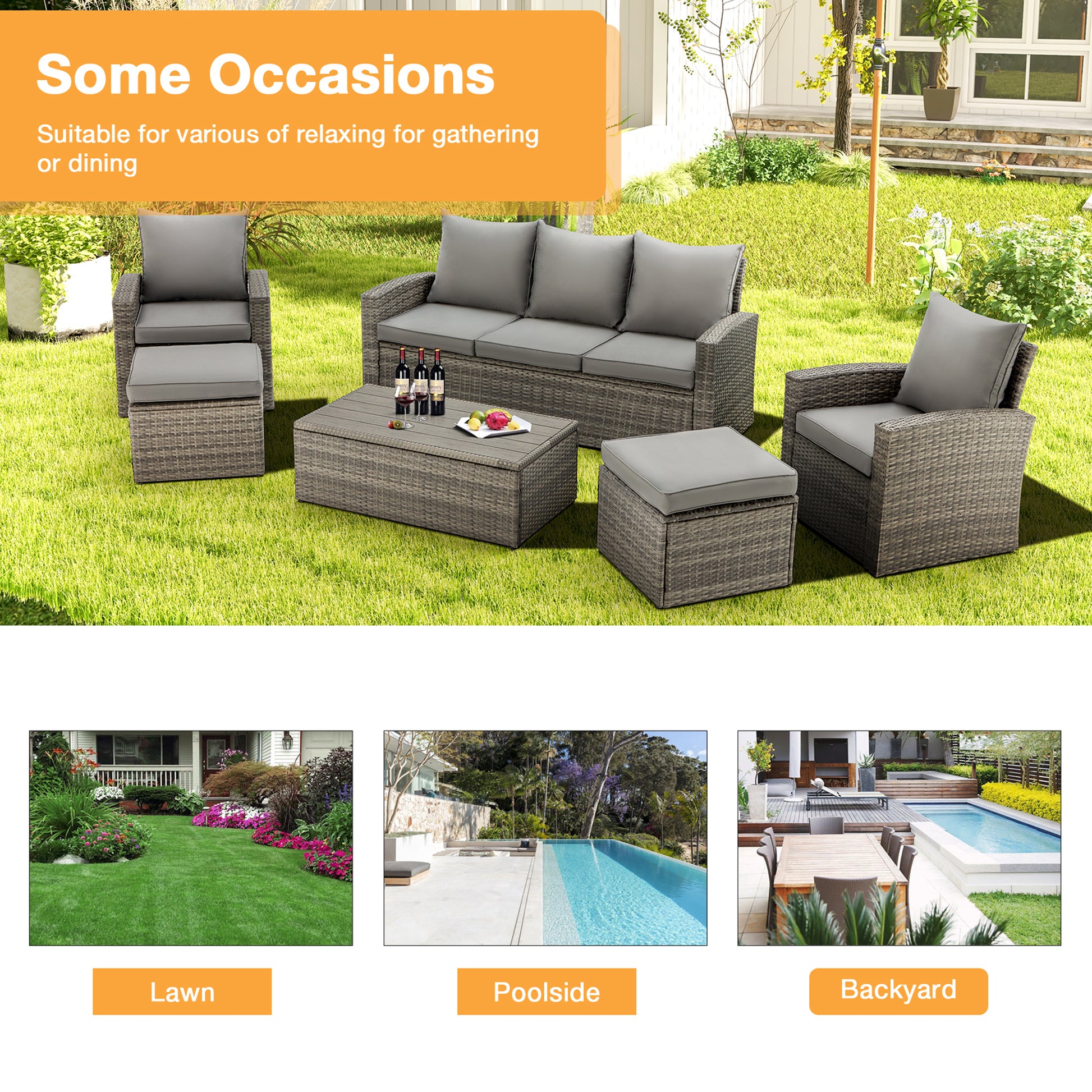 Homrest patio furniture set clearance