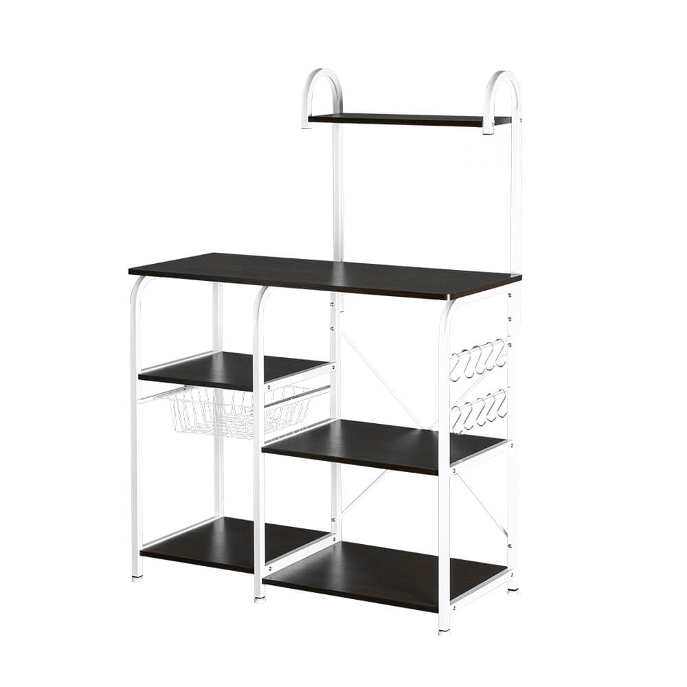 Homrest 4-Tier Kitchen Baker's Rack Storage Cart Workstation Shelf