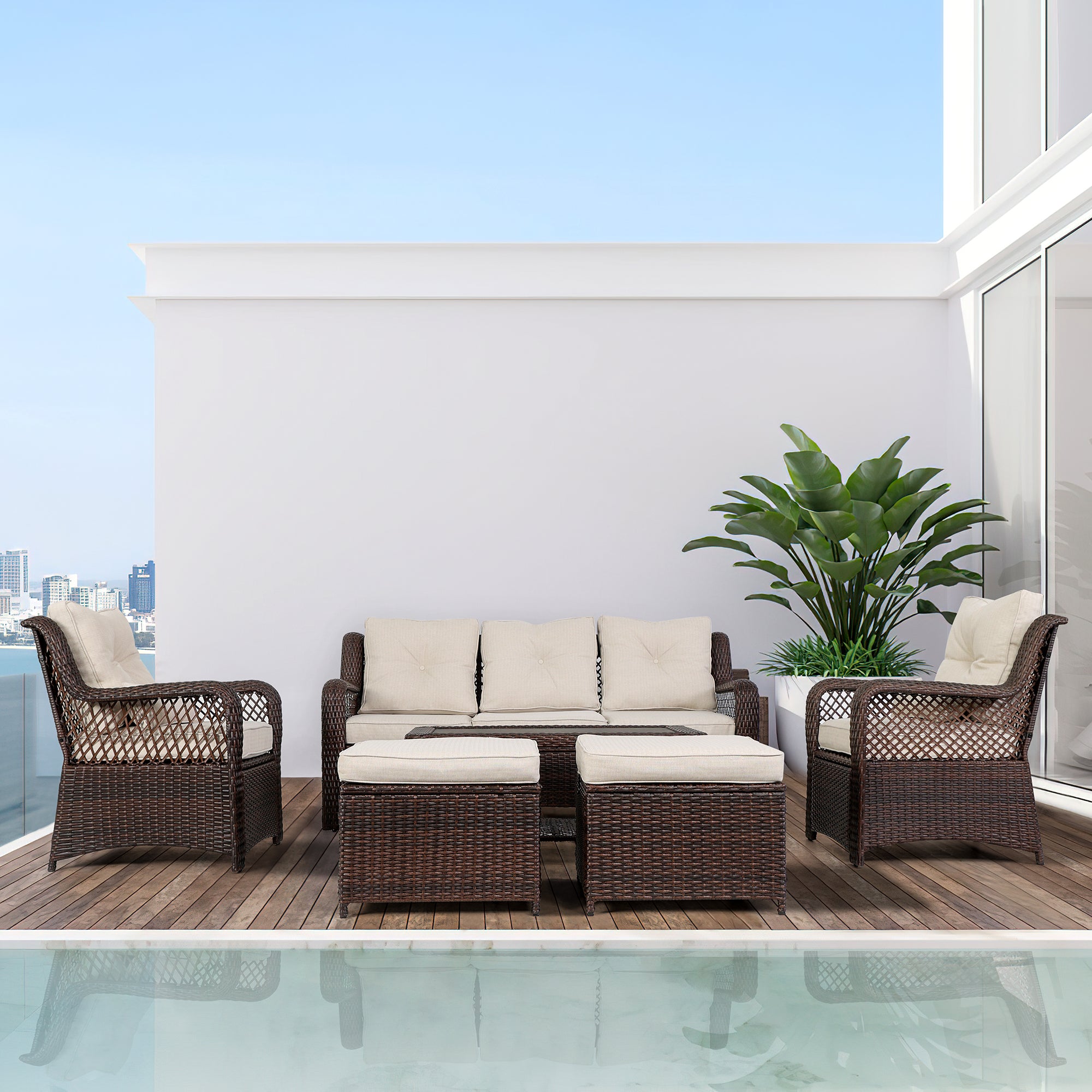 Outdoor furniture set for porch, backyard and garden | Homrest