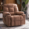 Homrest Dual Motor Lift Chair Recliners for Elderly, Fabric Electric Power Lift Recliner Chair Sofa with Side Pocket & Remote Control, Brown