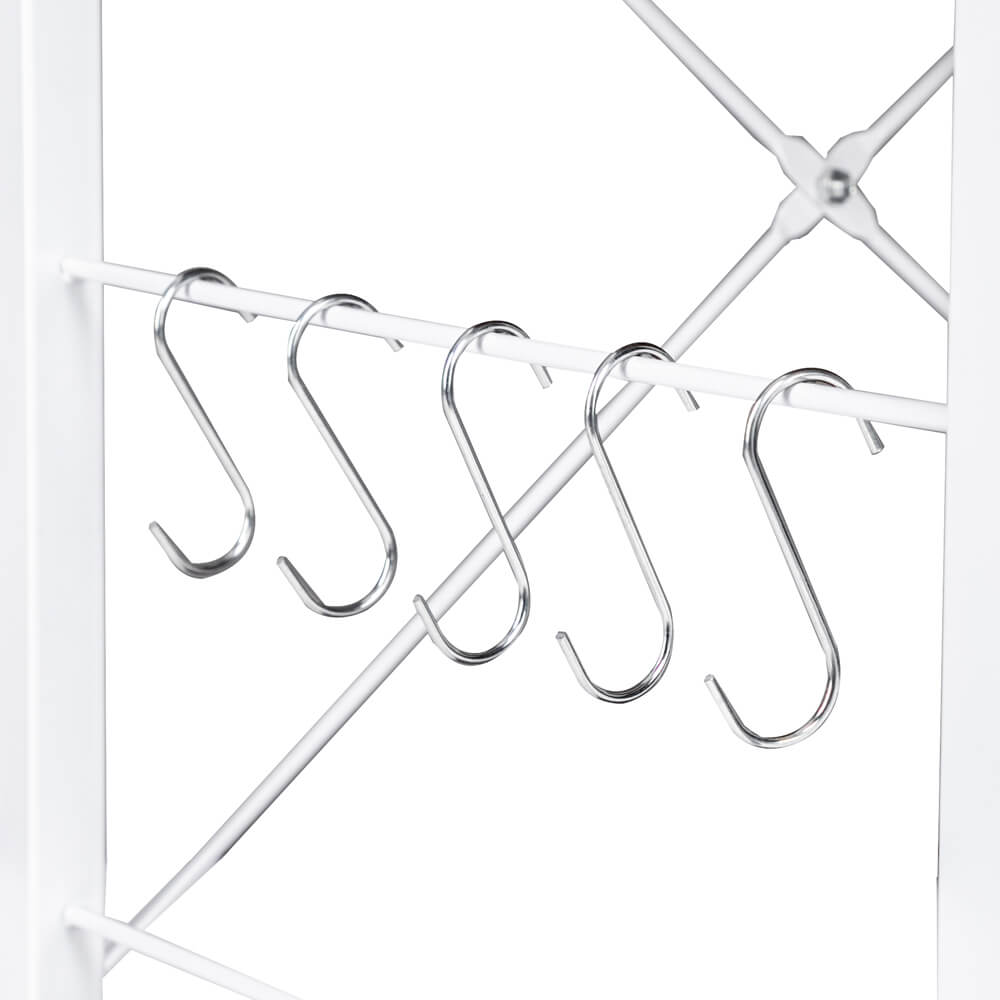 Homrest 3-Tier Kitchen Baker's Rack Storage Cart Workstation Shelf