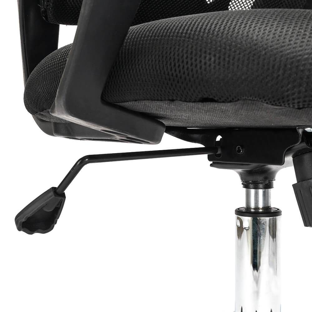 Mesh Back Gas Lift Adjustable Office Swivel Chair Black