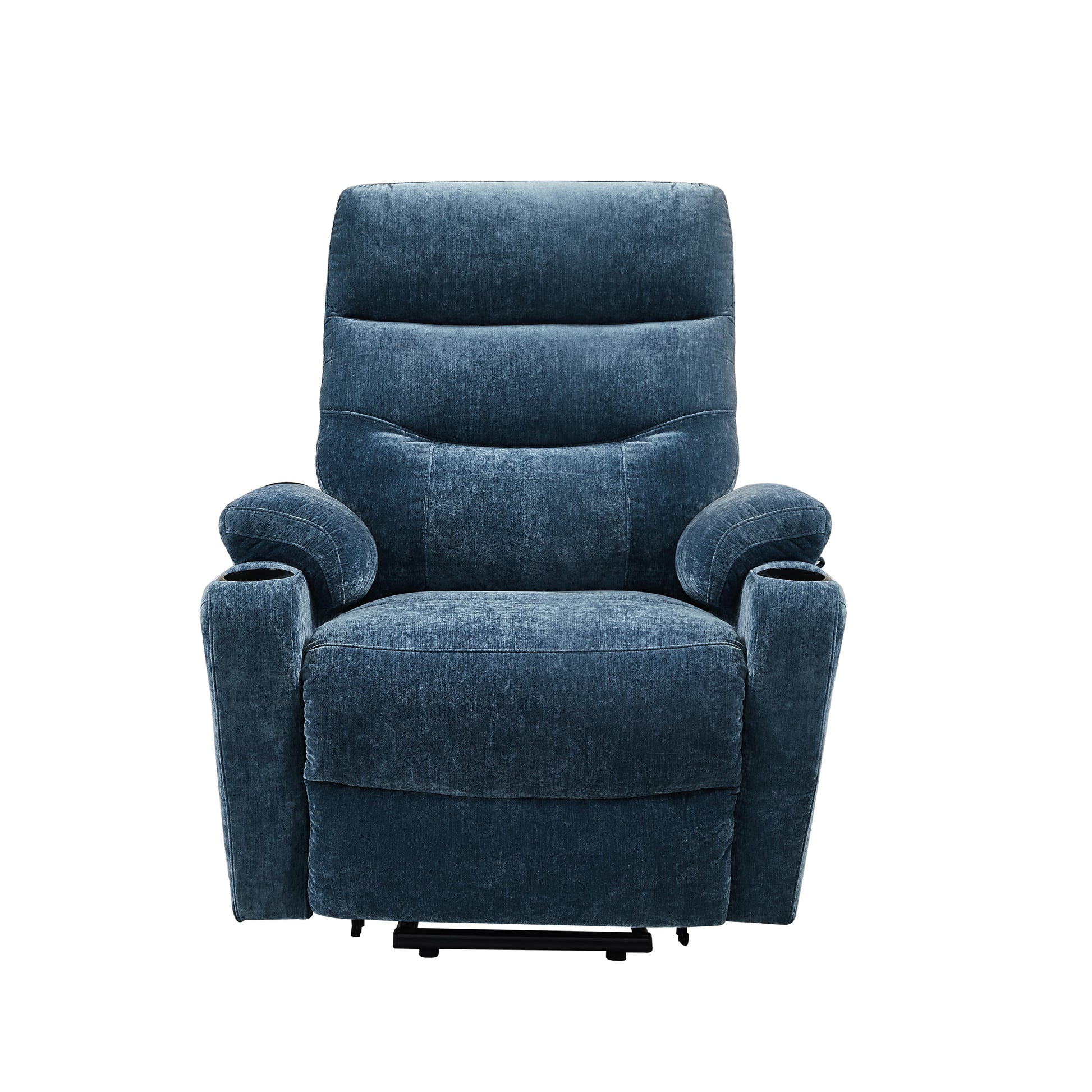 Homrest Power Lift Recliner Chair with Massage and Heat for Elderly Electric Recliner Lift Chair with 2 Side Pockets, Cup Holders, USB Port for Living Room, Blue