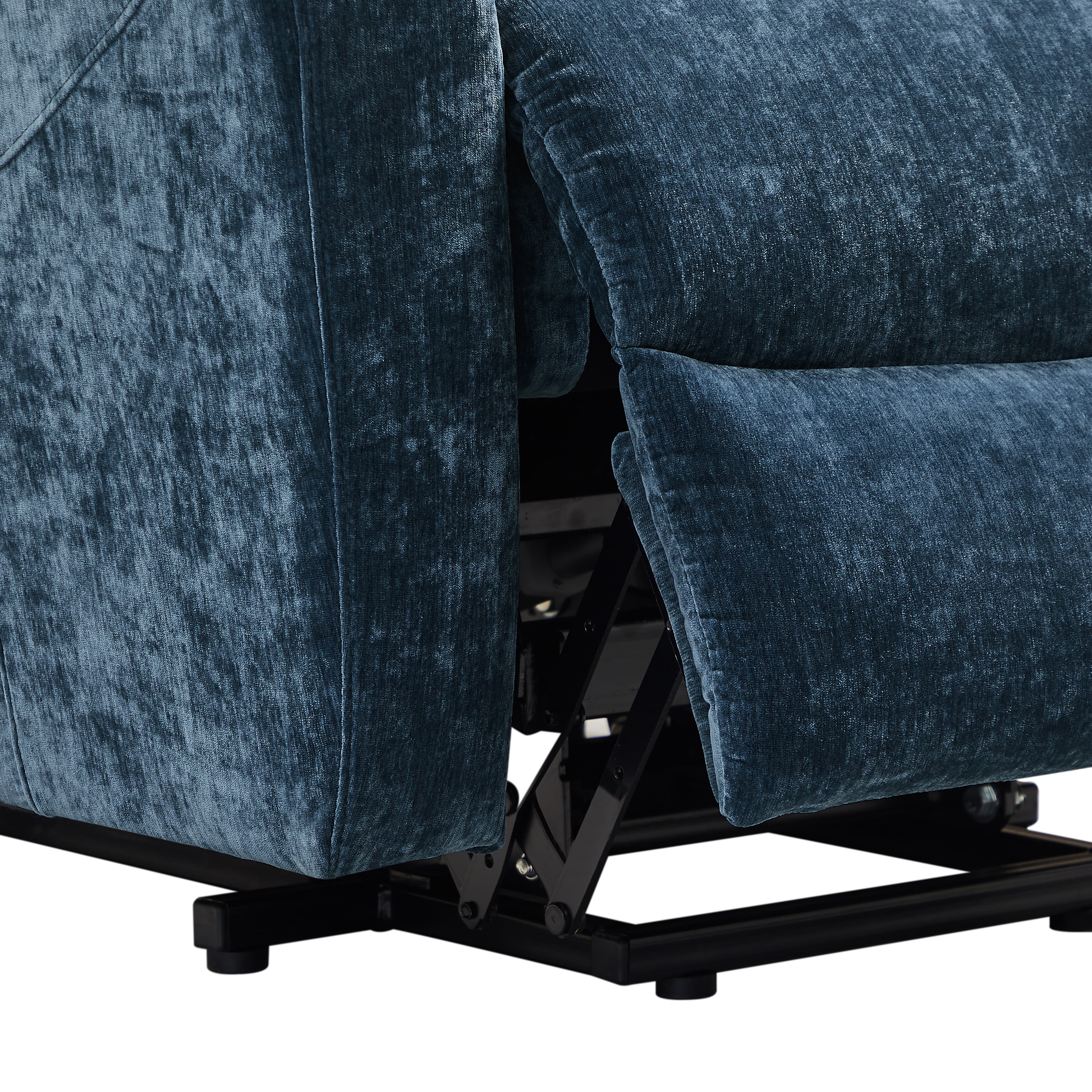 Homrest Power Lift Recliner Chair with Massage and Heat for Elderly Electric Recliner Lift Chair with 2 Side Pockets, Cup Holders, USB Port for Living Room, Blue