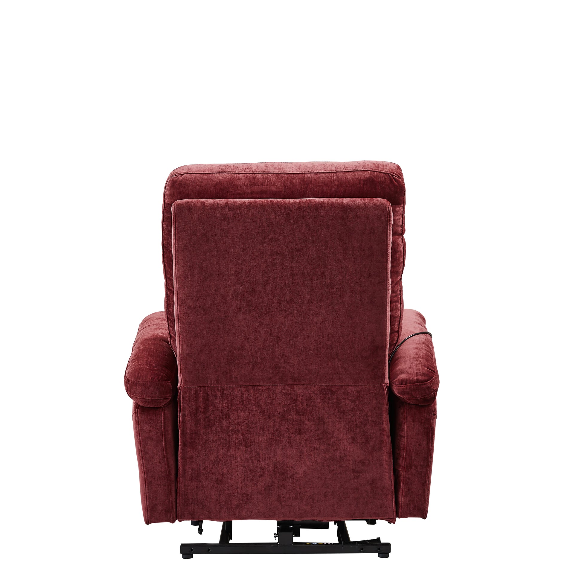  Power Lift Recliner Chair with Massage and Heat for Elderly Electric Recliner Lift Chair with 2 Side Pockets, Cup Holders, USB Port for Living Room, Red