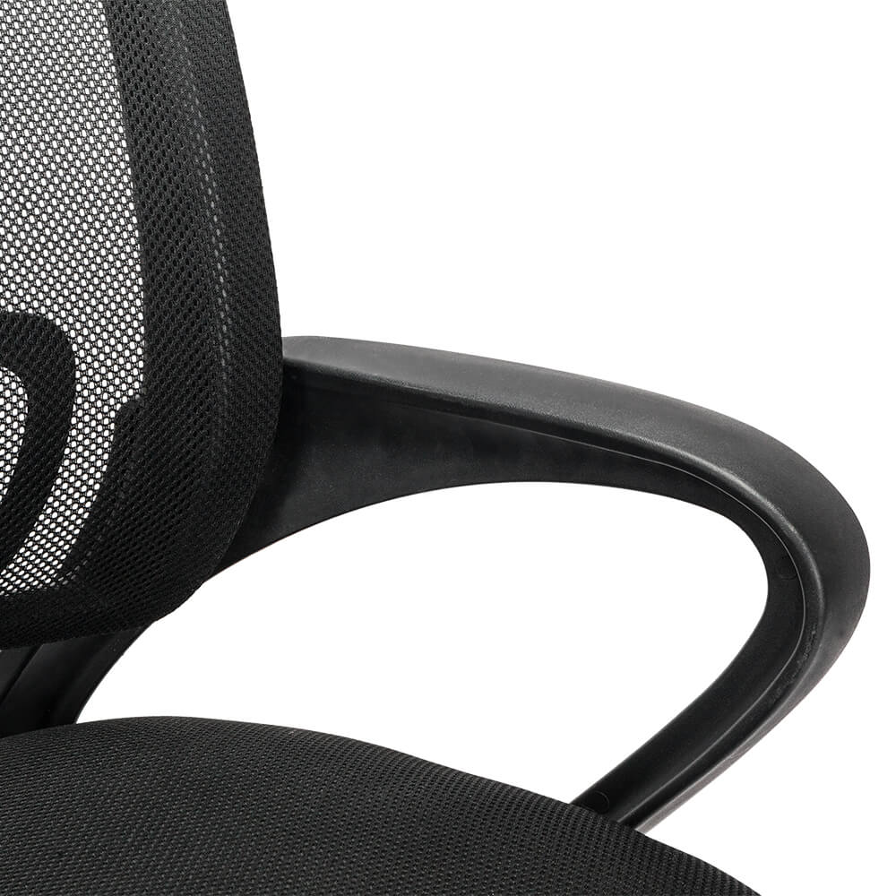 Mesh Back Gas Lift Adjustable Office Swivel Chair Black