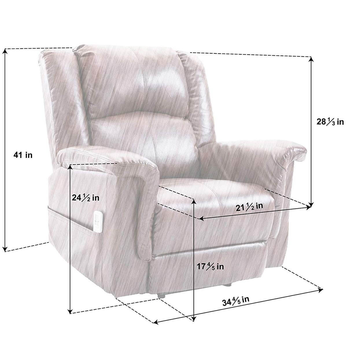 Power Lift Chair Luxury Brown - BOX B