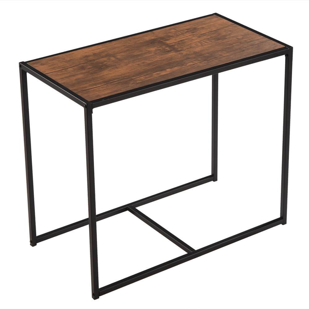 Simple Breakfast Table And Chair Elm Wood, 3 Pieces