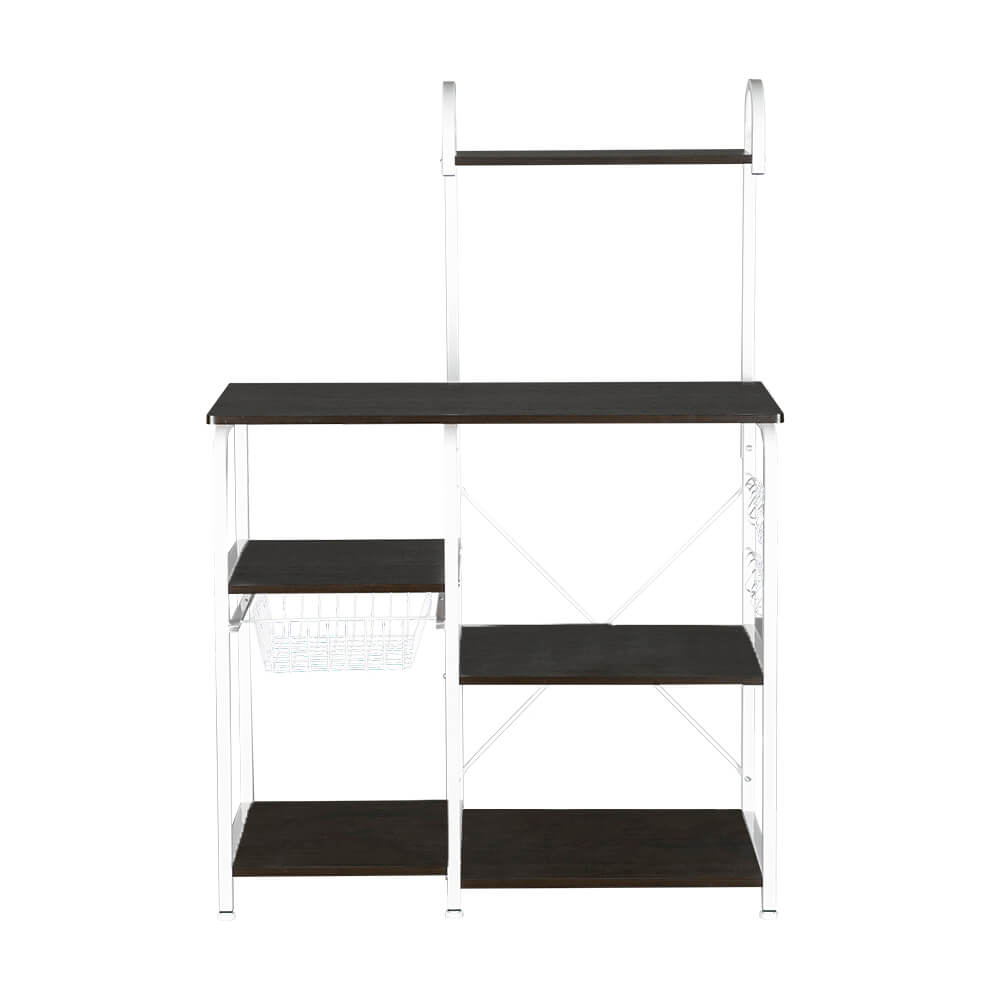 Homrest 4-Tier Kitchen Baker's Rack Storage Cart Workstation Shelf