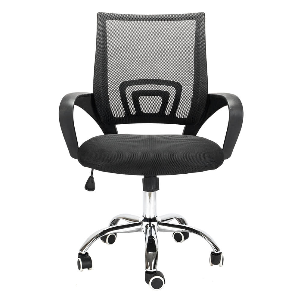 Mesh Back Gas Lift Adjustable Office Swivel Chair Black